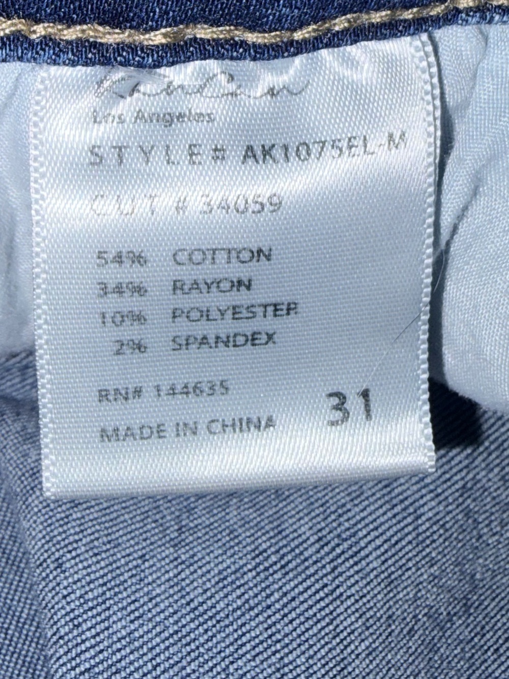 KanCan Light Blue High-Rise Button-Fly Skinny Jeans - Picture 6 of 6